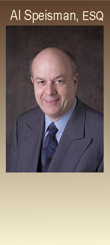 Flag with Al Speisman in type